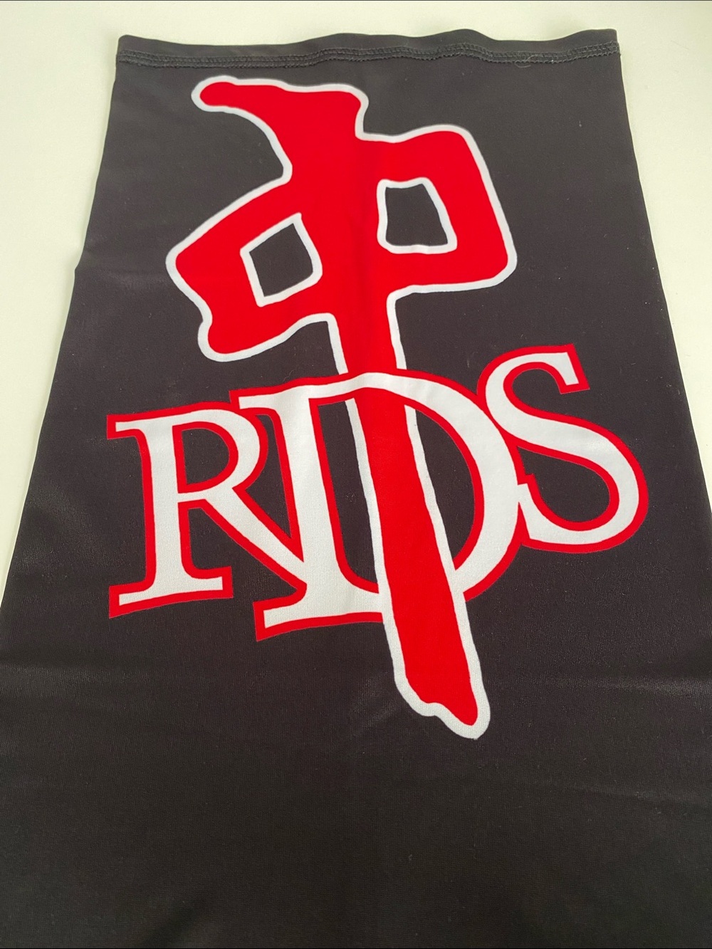 Black and Red RDS Balaclava with Bold Red Graphic